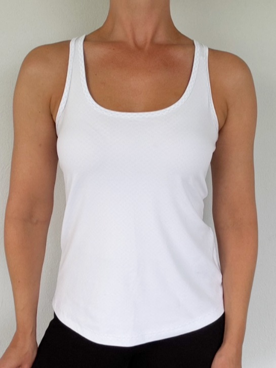 Columbia Light Baby Blue Muted Dot Print Vented Cut Out Back Tank Top Size Xs